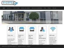 Tablet Screenshot of e-care.nl